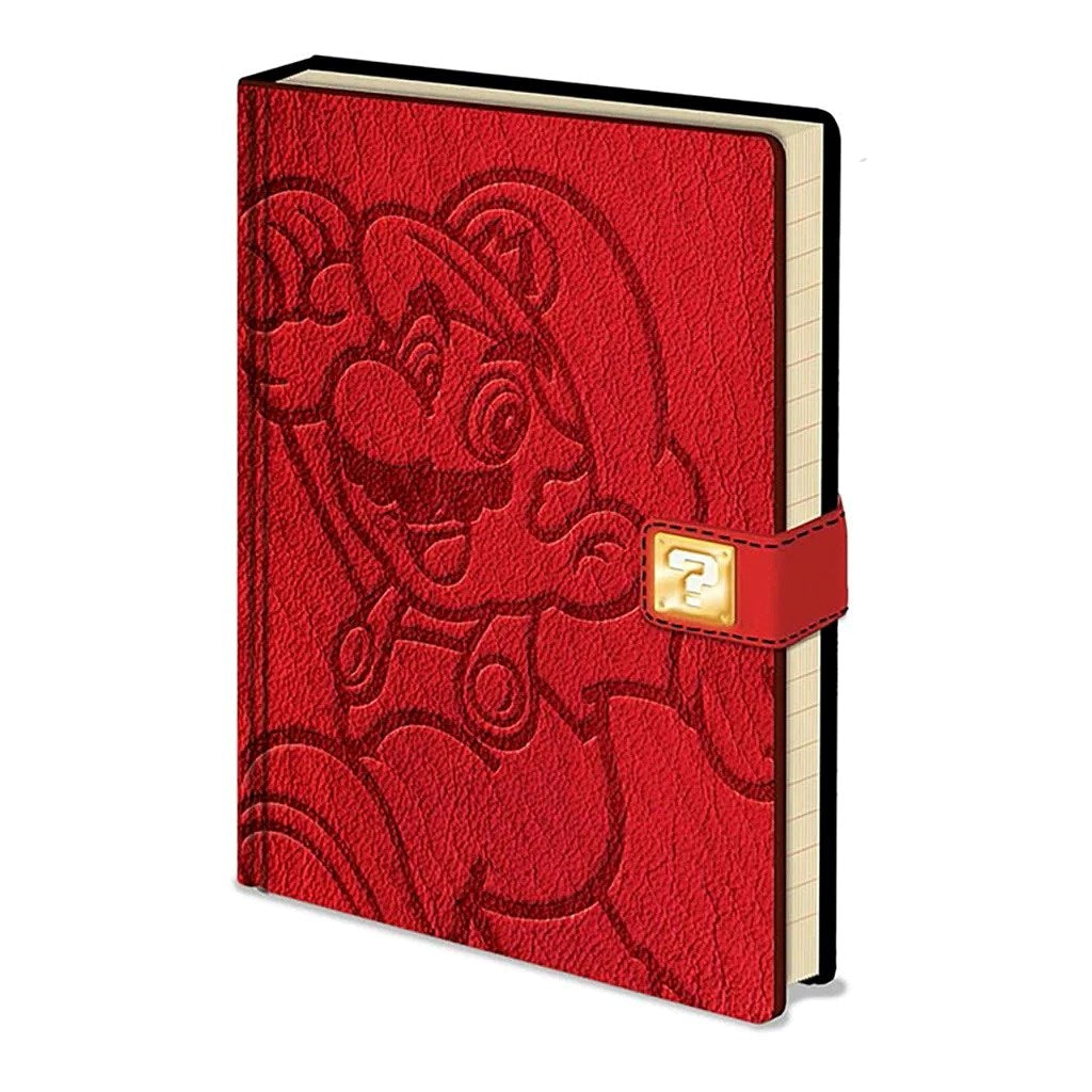 Pyramid Super Mario Bros Notizbuch A5 Premium Burgunderrotes Hardcover-Notizbuch