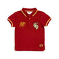 Polo Harry Potter maglietta maniche corte in cotone maglia ricamata bambino 5449