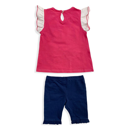 Completo Disney Minnie Mouse in cotone estivo canotta neonato bambina 5501