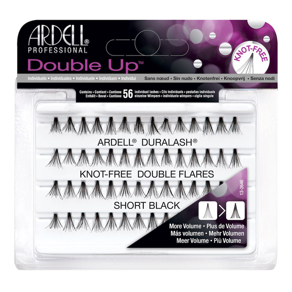 Ardell Wimpern Double Up Individuals Kurz Schwarz knotenlos