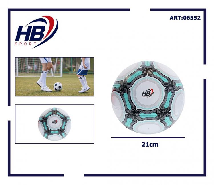 Fußballball, Größe 5, regelkonform, Ø 21 cm - Azurblau