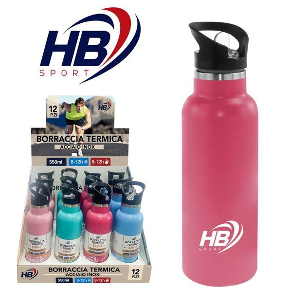 THERMOFLASCHE EDELSTAHL 750ml FLASCHE MIT STROHHALM GETRÄNKE THERMOSKANNE 12h