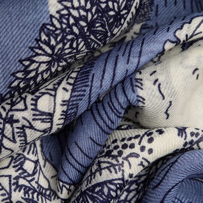 Quatre Saisons Blue Scarf