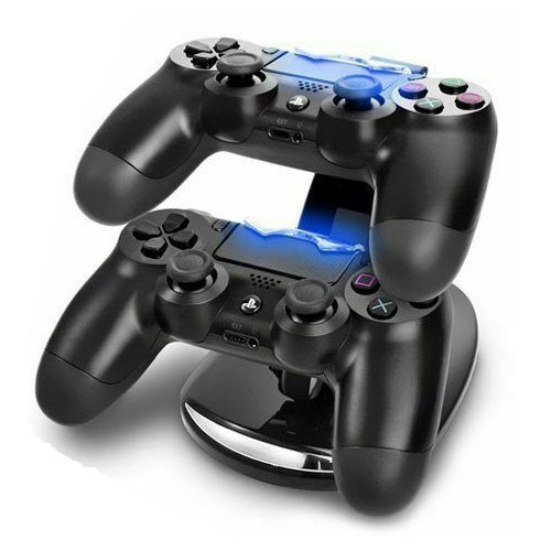 LADESTATION FÜR 2 PLAYSTATION 4 CONTROLLER DUALSHOCK V2 PS4 LADEGERÄT DOCKINGSTATION