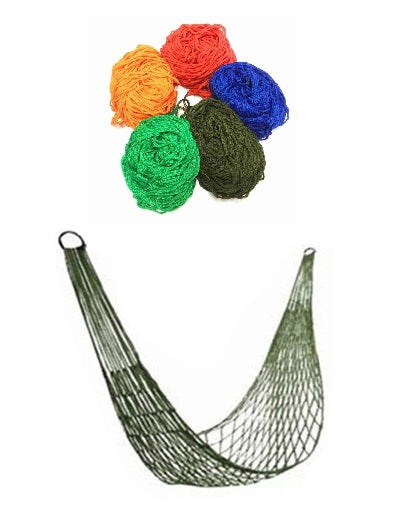 NYLON-HÄNGEMATTE FÜR GARTEN CAMPING REISEN WANDERN ENTSPANNUNG NETZMUSTER BAD