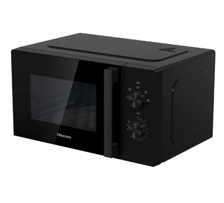 Hisense Mikrowelle Grill 20L 1100+700W Mechanische Steuerung Schwarz H20Mobp1H