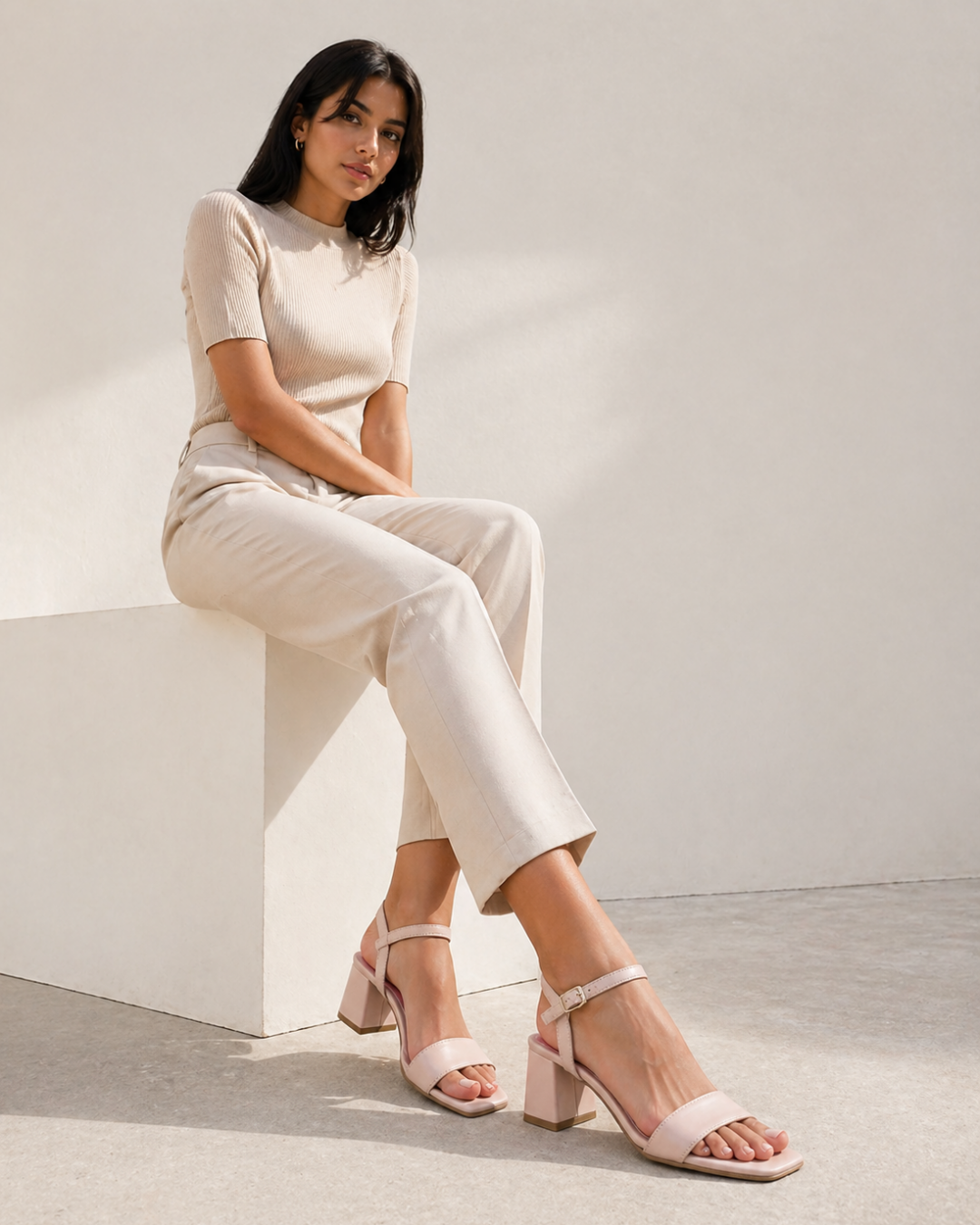 Morablu 3134 Sol Soft Nude Sandalo Tacco 50