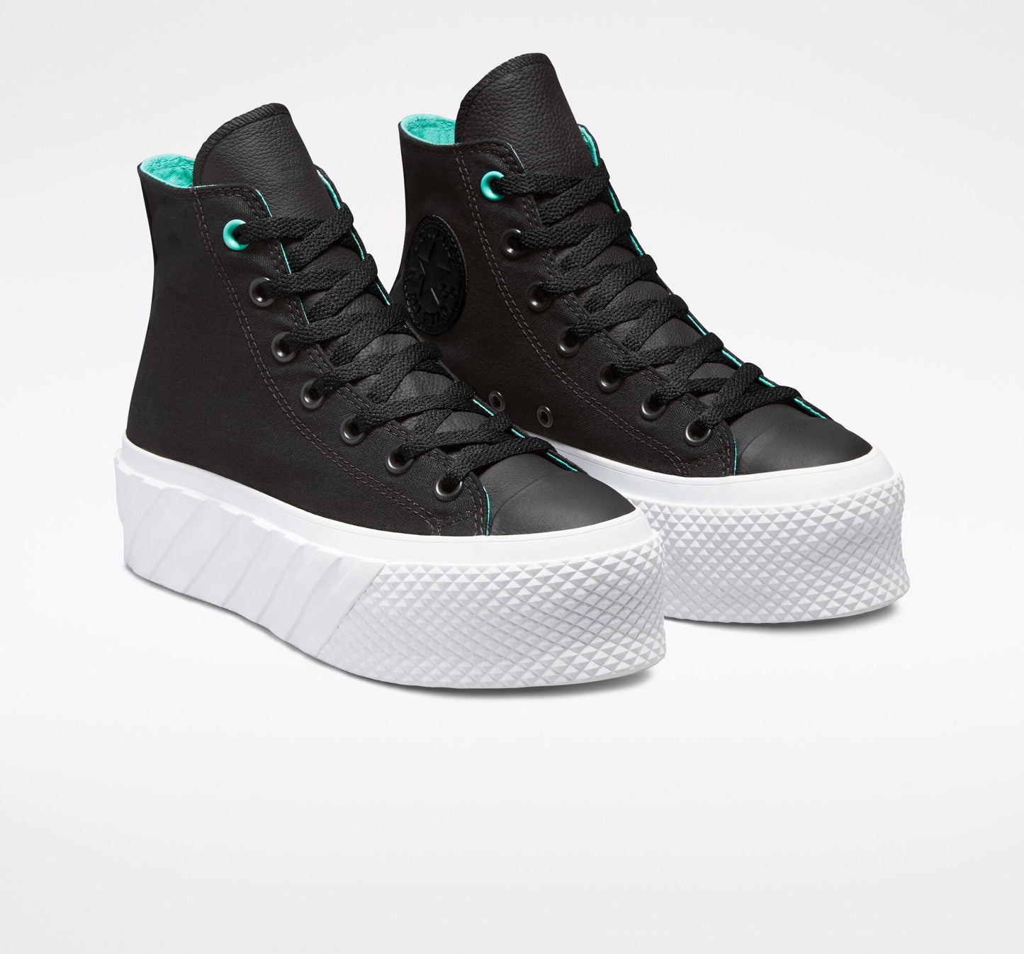 Converse Chuck Taylor All Star 2X Platform 571675C nero-acqua elettrico-bianco Donna