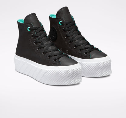 Converse Chuck Taylor All Star 2X Platform 571675C nero-acqua elettrico-bianco Donna