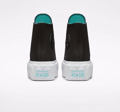 Converse Chuck Taylor All Star 2X Platform 571675C nero-acqua elettrico-bianco Donna
