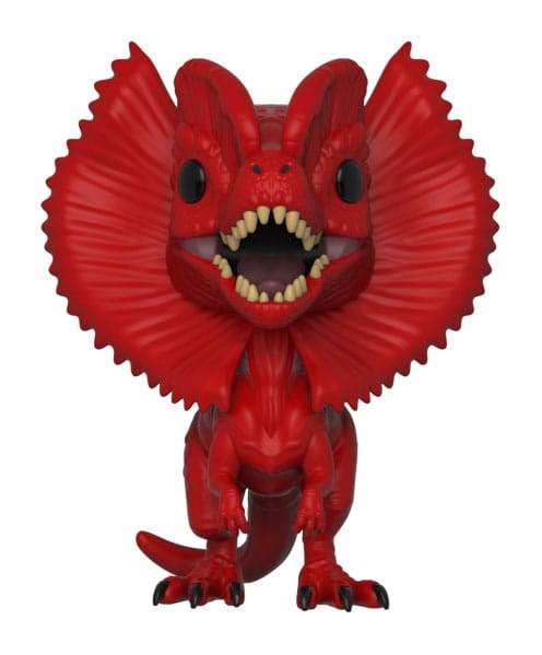 Funko Pop! Jurassic Park (550) Dilophosaurus (Limitierte Rote Edition) Vinylfigur