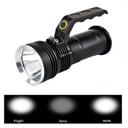 Torcia Cree Led T6 Ricaricabile 800 Lumen Tattica Sos Militare Strobo Portabile