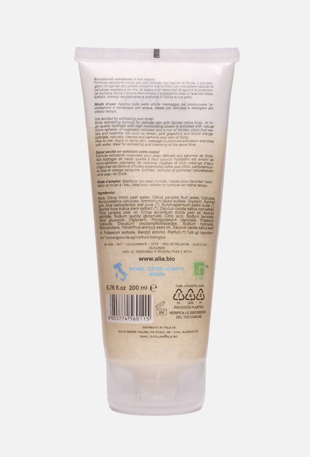 SCRUB CORPO SENSORIALE AGLI AGRUMI DI SICILIA