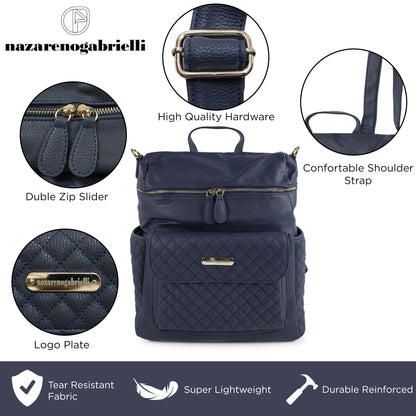 Nazareno Gabrielli Faux Leather Changing Bag Set for Newborn 5805