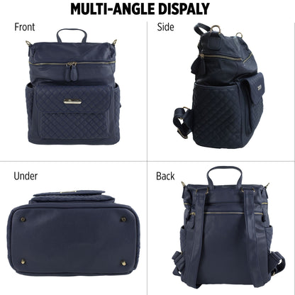 Nazareno Gabrielli Faux Leather Changing Bag Set for Newborn 5805
