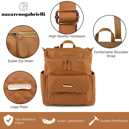 Nazareno Gabrielli Faux Leather Changing Bag Set for Newborn 5805