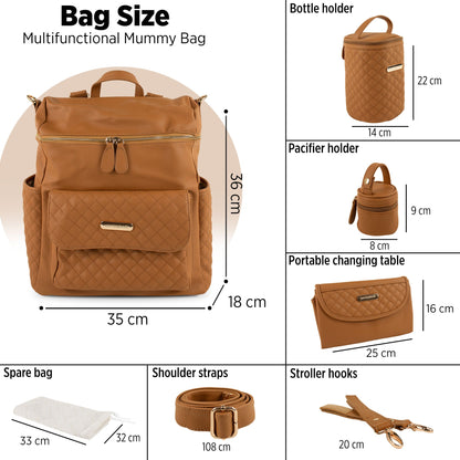 Nazareno Gabrielli Faux Leather Changing Bag Set for Newborn 5805