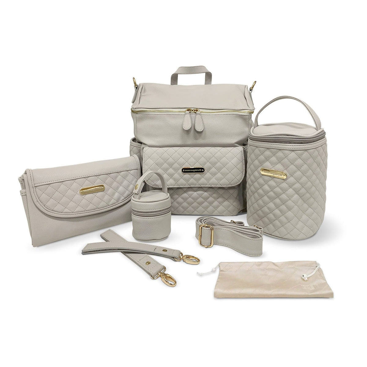 Nazareno Gabrielli Faux Leather Changing Bag Set for Newborn 5805