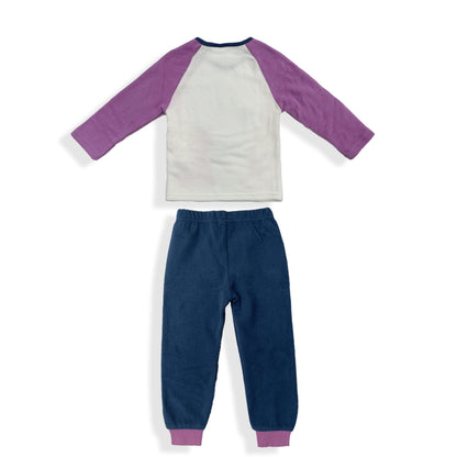 Pigiama Disney Frozen invernale Elsa maniche lunghe bambina in pile bimba 5950