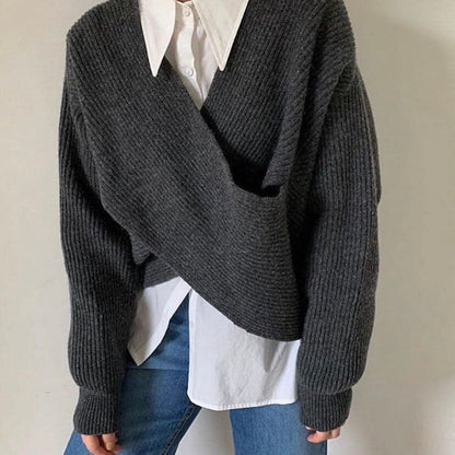 Maglione a maniche lunghe Pullover Autunno Inverno Stile coreano Maglione lavorato a maglia