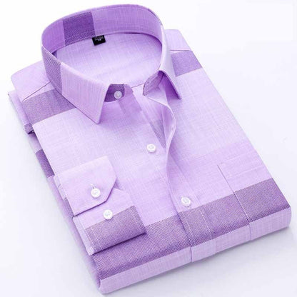 Camicia Casual da Uomo a Maniche Lunghe in Cotone – Comfort e Stile per Ogni Occasione