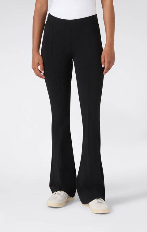 Champion Leggings Flare Cotone Elasticizzato 118853-KK001 Nero Donna - Pantalone Sportivo