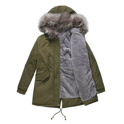 Giubbotto Parker donna, imbottito con cappuccio