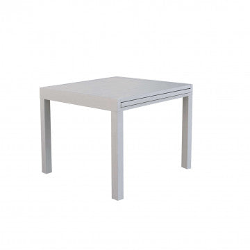 Tavolo Hawaii allungabile in alluminio - 90/180 x 90