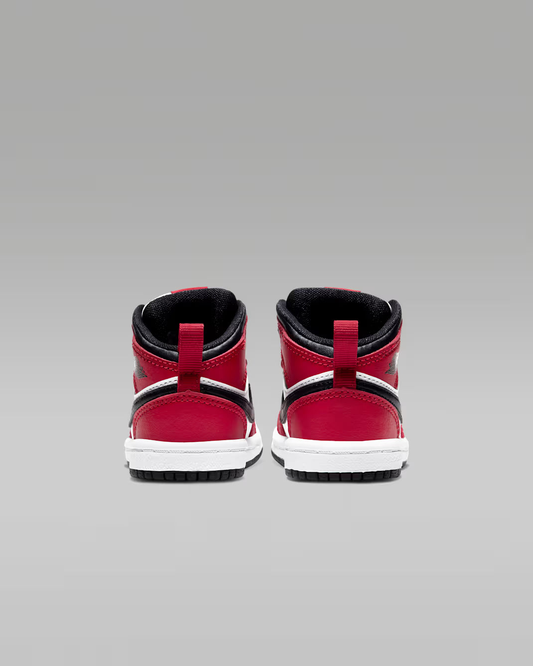 Jordan 1 Mid Sneakers Bambino Nero Rosso - 640735-069