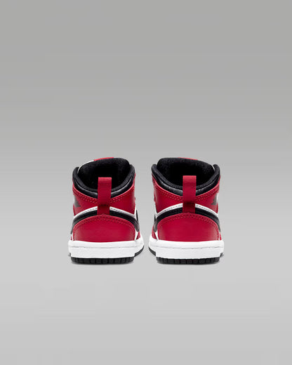 Jordan 1 Mid Sneakers Bambino Nero Rosso - 640735-069