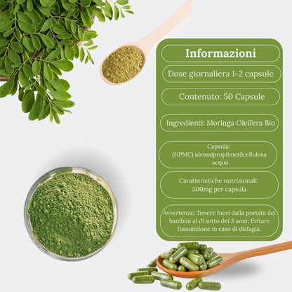 Moringa Oleifera Bio in Capsule | 50 Capsule