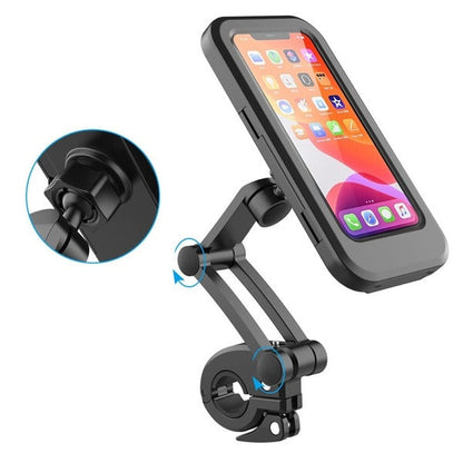 Wasserdichte, verstellbare Smartphone-Halterung für Fahrrad/Motorrad bis 6,7 Zoll