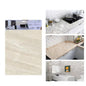 3D WALLPAPER STICKER MARBLE EFFECT IVORY SPONGE PANEL 30X60CM |TX-9982