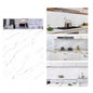 3D WHITE MARBLE EFFECT WALLPAPER STICKER SPONGE PANEL 30X60CM |TX-9985