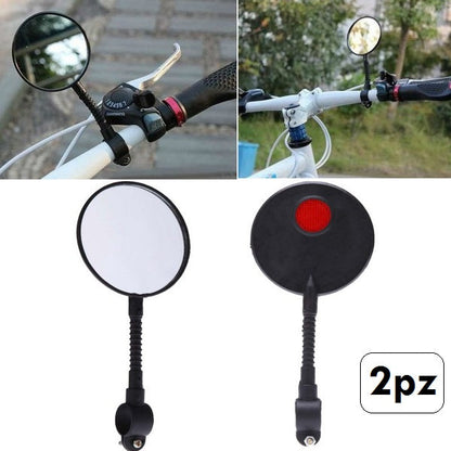 2pz Specchietti Bici Retrovisore Catarifrangente Specchio Per Bicicletta |Xc1625