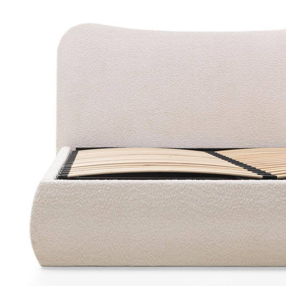 Letto imbottito DOMINIQUE 160x200 cm, beige