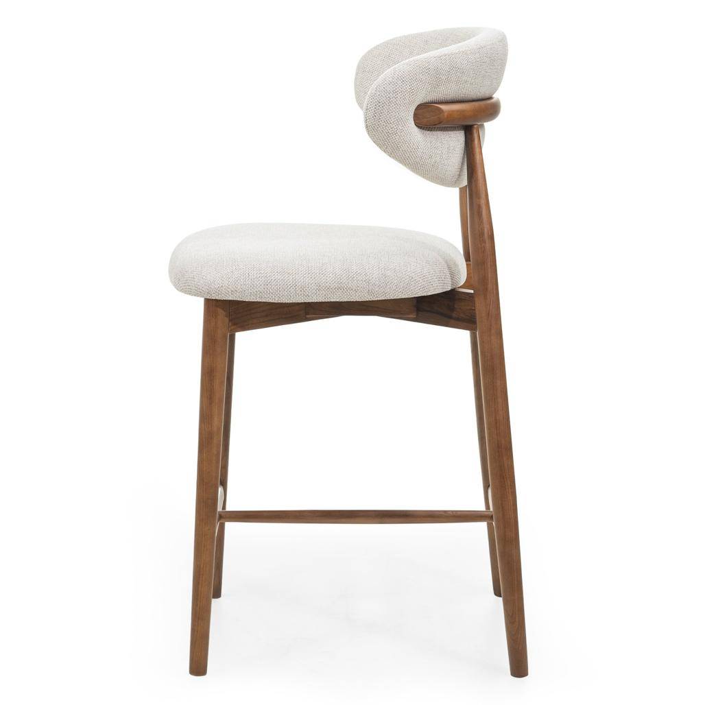 Barhocker MIRALI Beige und Braun