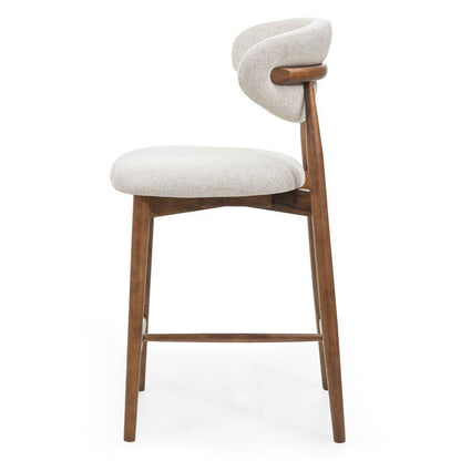 Barhocker MIRALI Beige und Braun