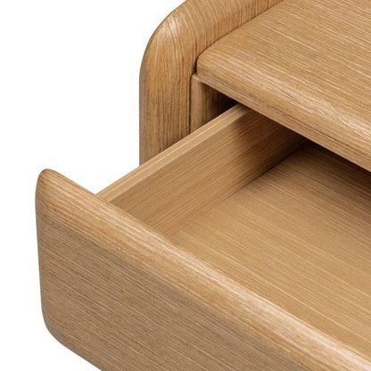 Comodino OXN con cassetto, rovere naturale