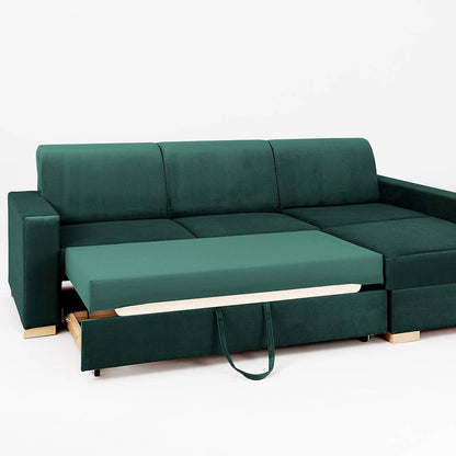 Eckschlafsofa STABLE R – Avocado