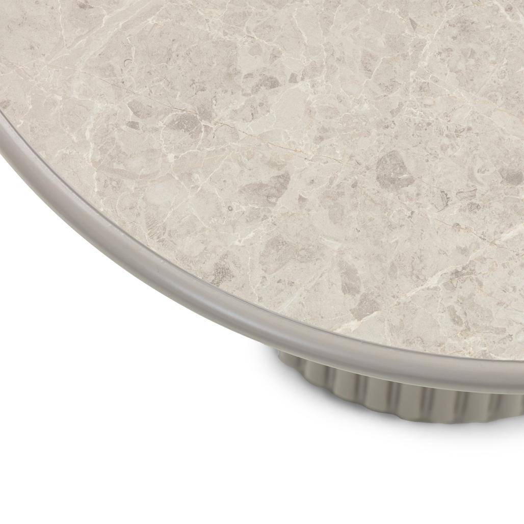 Couchtisch ASTI 60 cm, grau, Marmoroptik