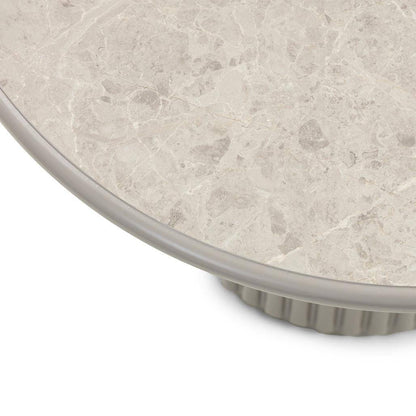 Couchtisch ASTI 60 cm, grau, Marmoroptik