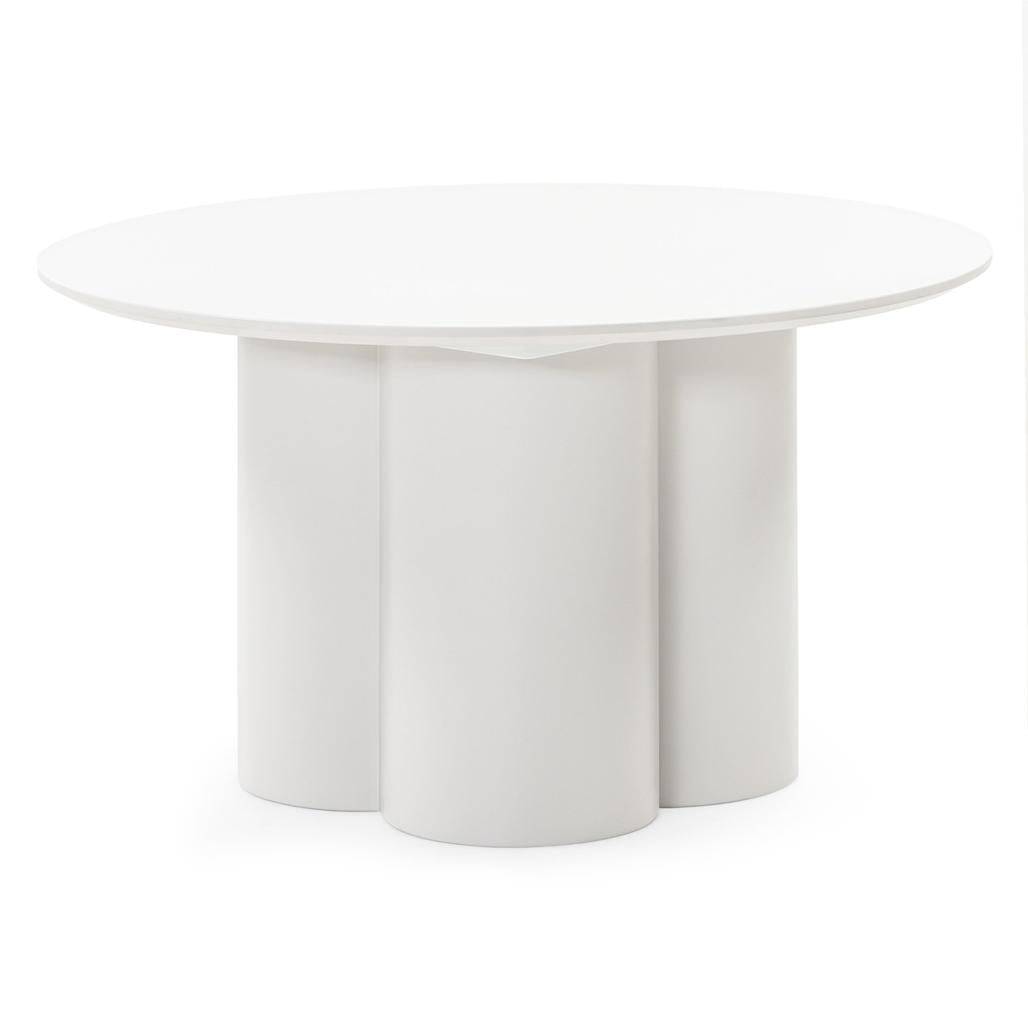 Tavolino Caffè LAVANO 80 cm, tondo, grigio beige