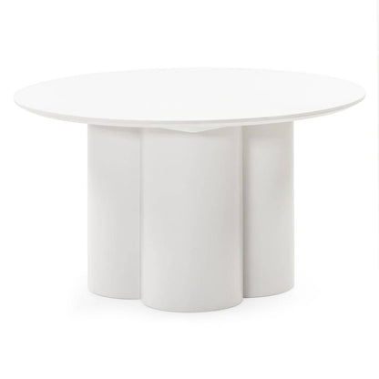 Tavolino Caffè LAVANO 80 cm, tondo, grigio beige