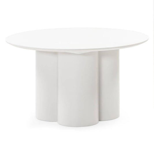 Tavolino Caffè LAVANO 80 cm, tondo, grigio beige