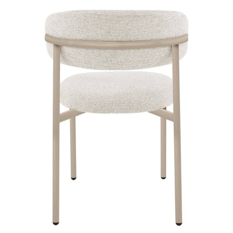 Sedia da pranzo rivestita, beige