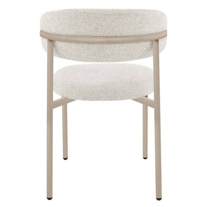 Sedia da pranzo rivestita, beige