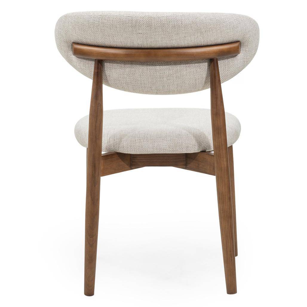 Sedia da Pranzo MIRALI Beige e Marrone