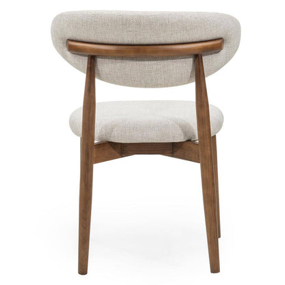 Sedia da Pranzo MIRALI Beige e Marrone