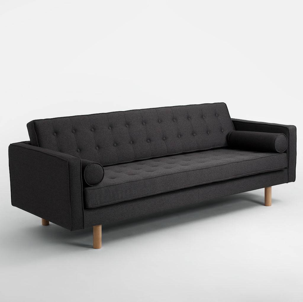 Schlafsofa TOPIC WOOD, Carbon, Naturholz